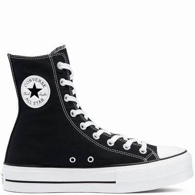 Converse Extra High Platform Chuck Taylor All Star - Miesten Platform Kengät - Mustat/Valkoinen